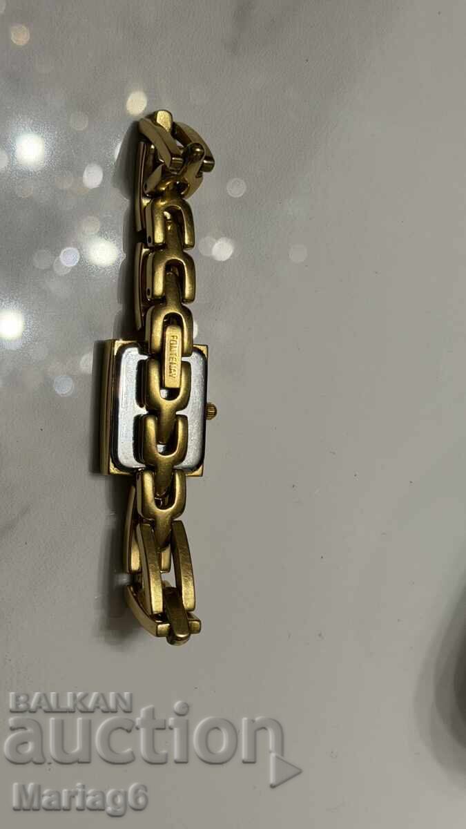 Дамски часовник с позлата Fontenay  работи отлично - 5