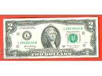 SUA USA 2 $ - Emisie L 2017 A - NOUĂ UNC