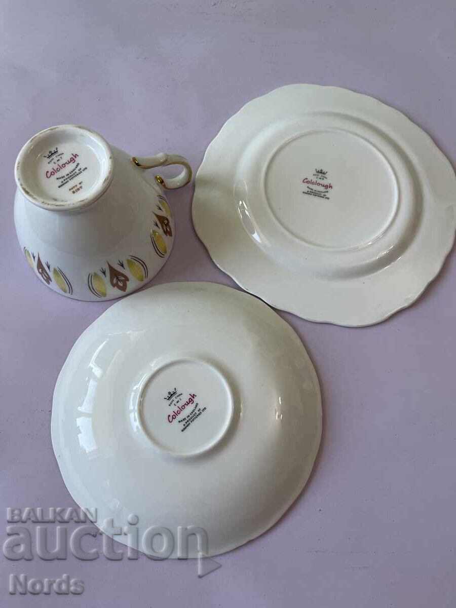 Set de ceai Colclough englezesc, triplu - 5