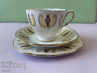Set de ceai Colclough englezesc, triplu