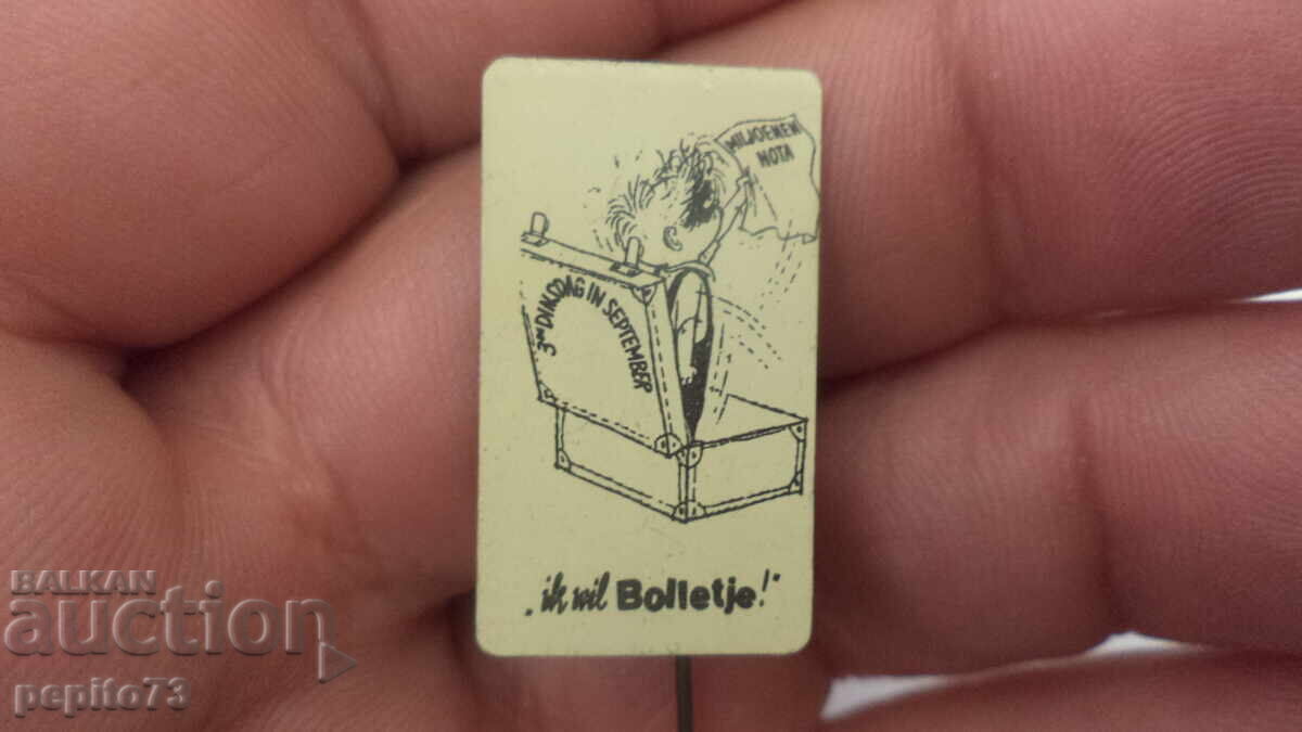 Znachka reklamna ,Bolletje, marka testeni și biscuiți Znachka reklamna ,Bolletje, marka testeni și biscuiți