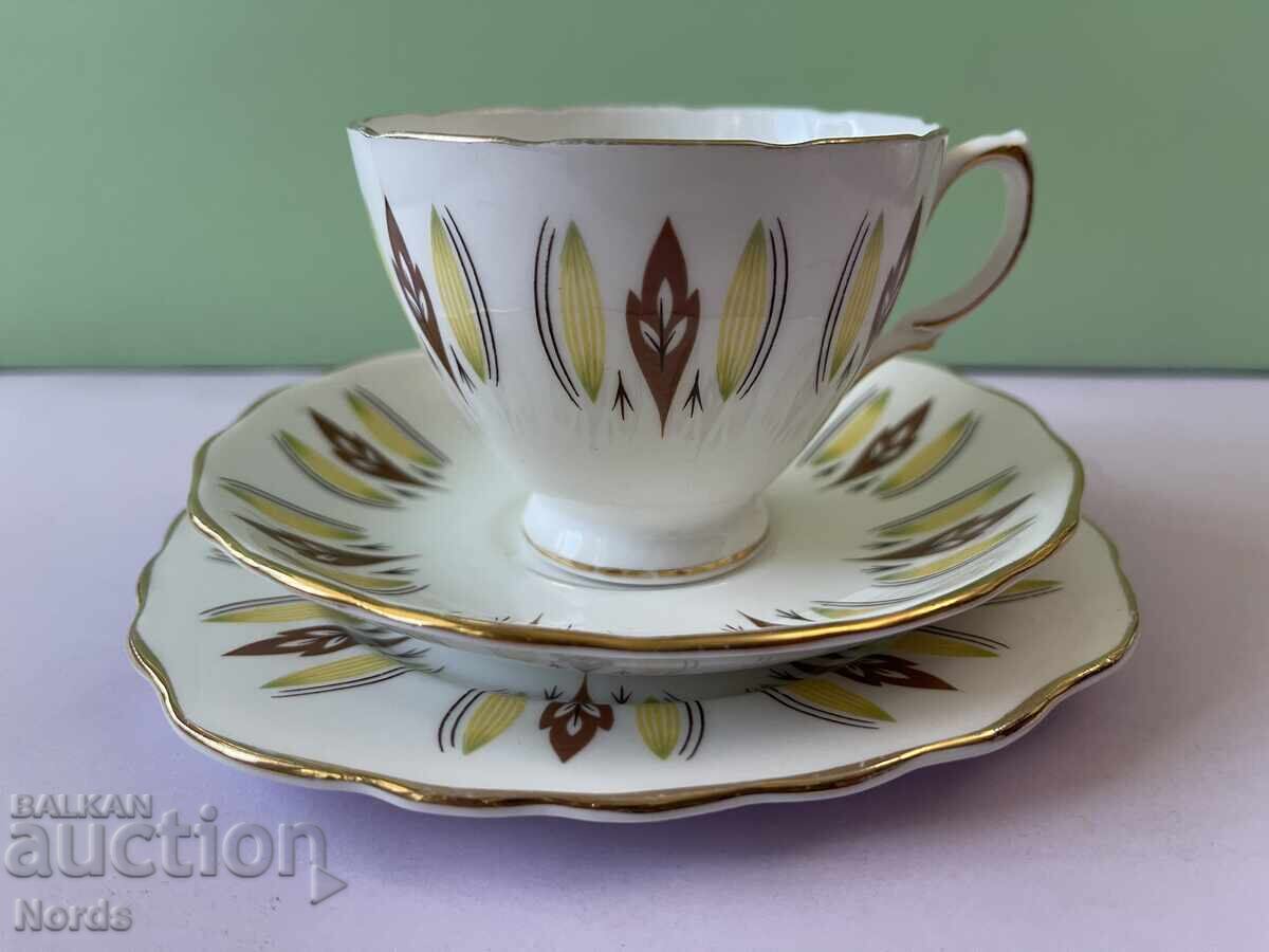 Set de ceai Colclough englezesc, triplu