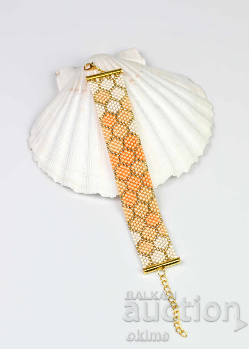 Brățară lucrată manual „Fund de nisip”