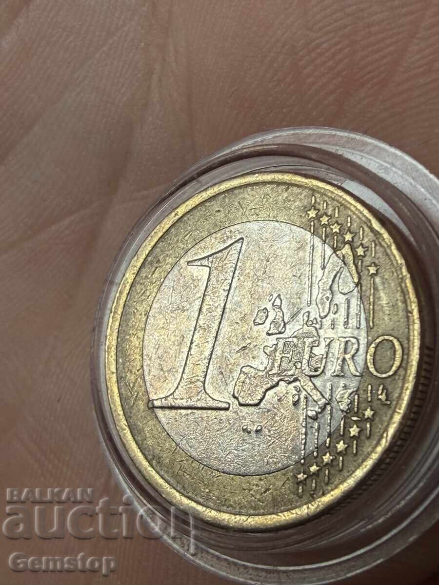Livrarea 1 euro 2002. Juan Carlos I Spania