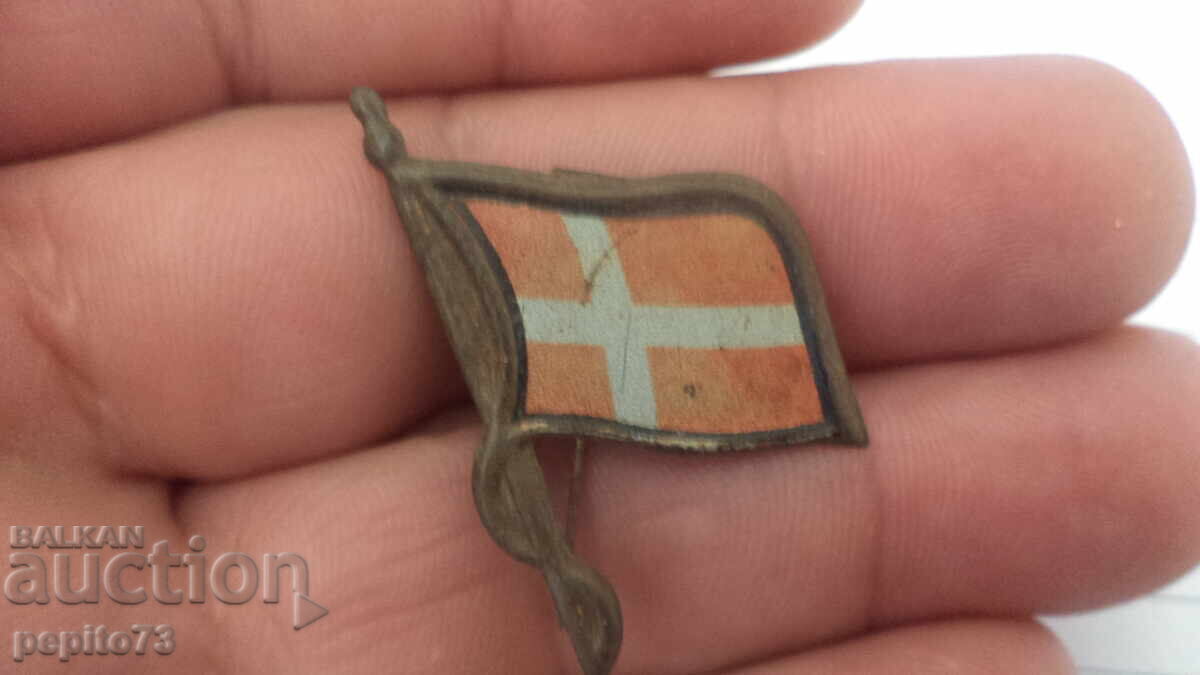 Insigna publicitară, steag național Danemarca