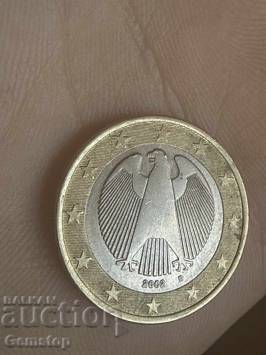 Auction  BZC! 1 Euro 2002 Eagle I Germany D from 1c!