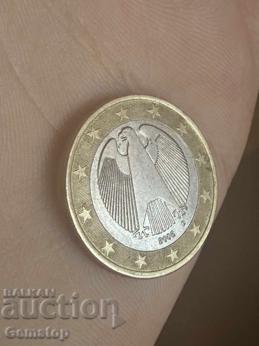 BZC! 1 Euro 2002 Eagle I Germany D from 1c! - 5
