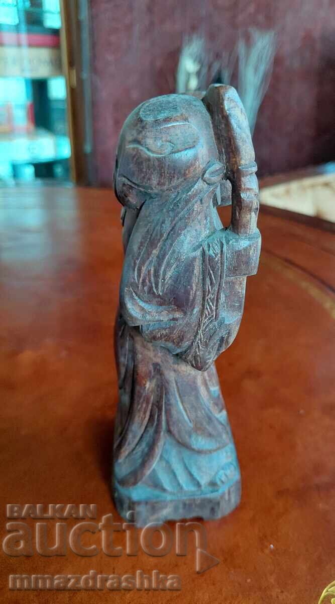 Wooden carved statuette with price € 7.50 | 14.67 BGN