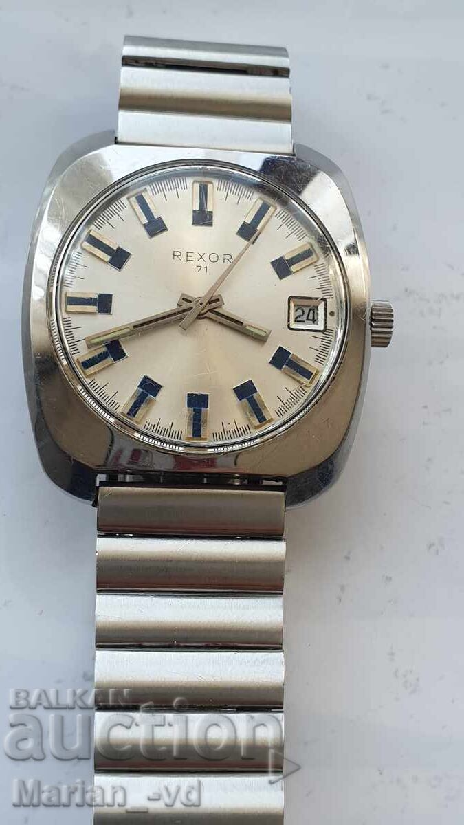 Ρολόι Vintage Rexor 71 δεκαετίας 70 με τιμή € 200.00 | 391.17 BGN