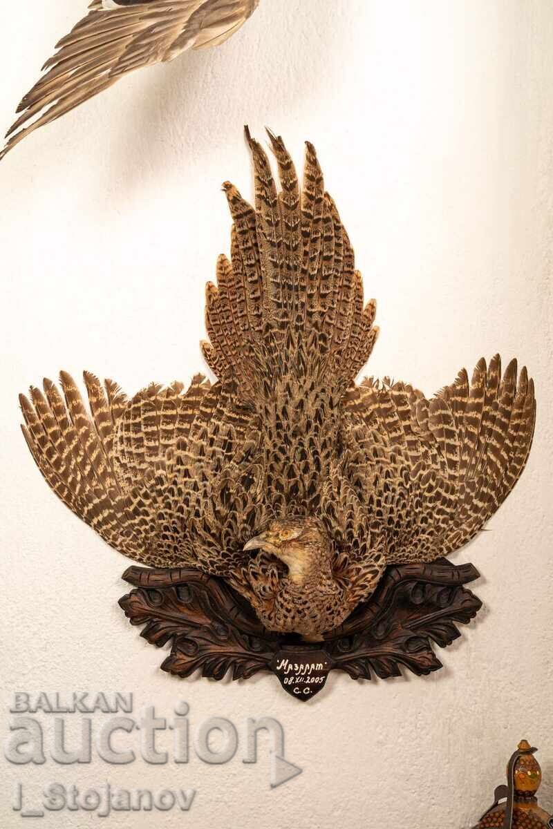 Female pheasant breast pendant