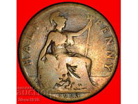 Ⰺ EDWARD VII (1902‑1910): GREAT BRITAIN ★ HALF PENNY 1903!