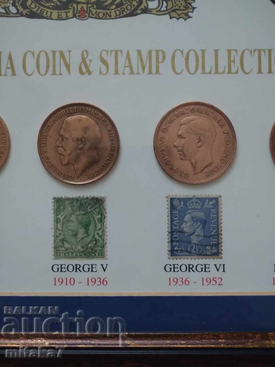 Δημοπρασία Λοτ νομισμάτων σε κορνίζα τοίχου, Ηνωμένο Βασίλειο Δημοπρασία Λοτ νομισμάτων σε κορνίζα τοίχου, Ηνωμένο Βασίλειο