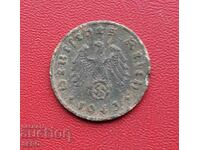 Германия-III-тия райх-1 пфениг 1943 F-Щутгарт