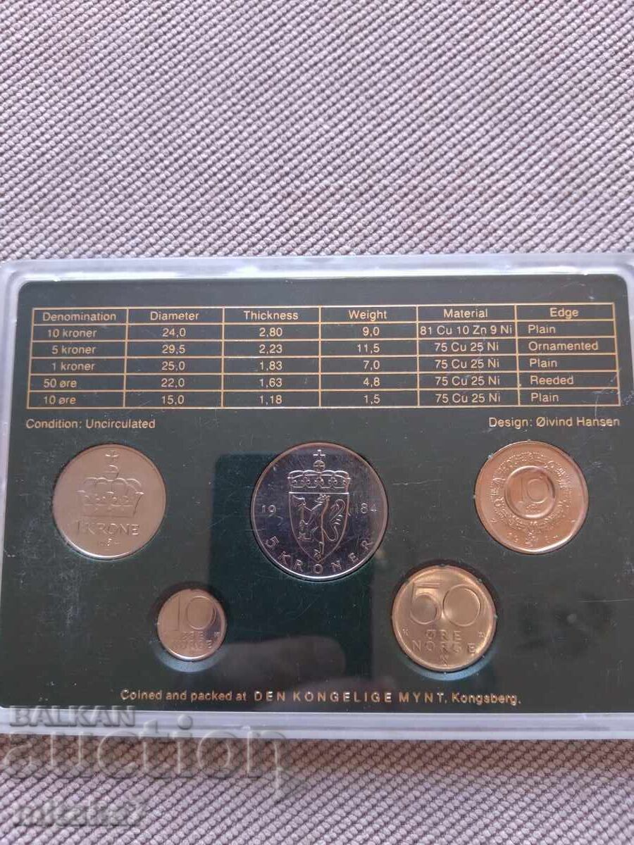 Set de monede, Norvegia, 1984 cu preț € 7.00 | 13.69 BGN