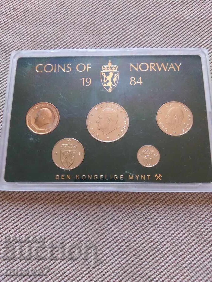Set de monede, Norvegia, 1984
