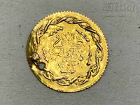 Monedă turcească de aur, bijuterie cu gaură