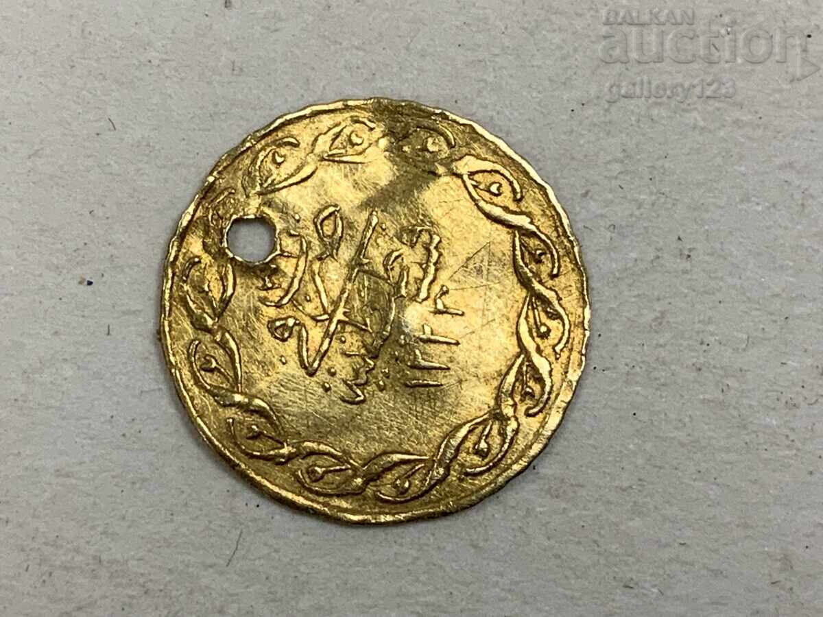 Χρυσό τουρκικό νόμισμα τρύπα κόσμημα