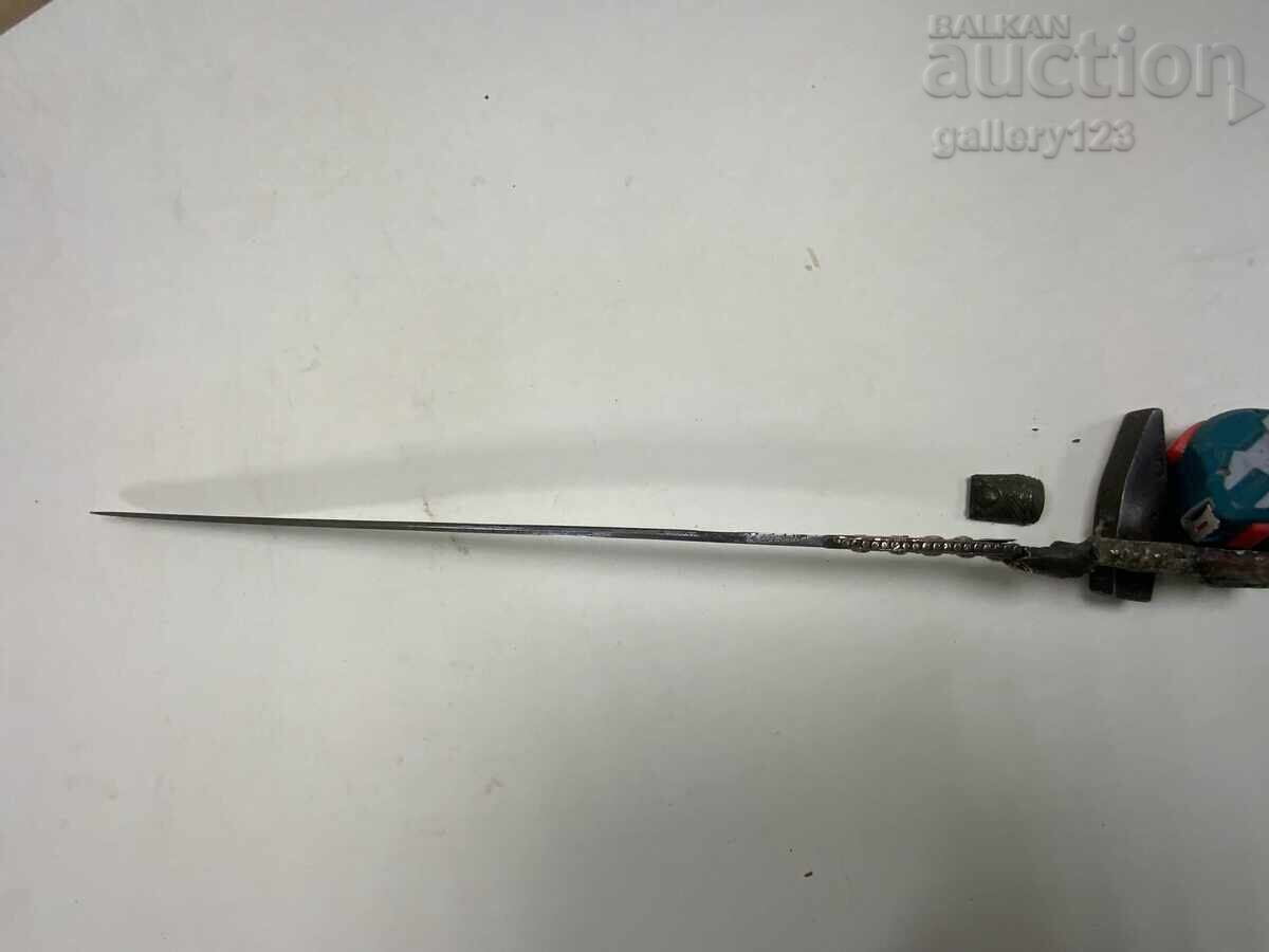 Γιαταγάνι αιχμή με επένδυση σφυρήλατου ασημιού, διακοσμημένο - 12