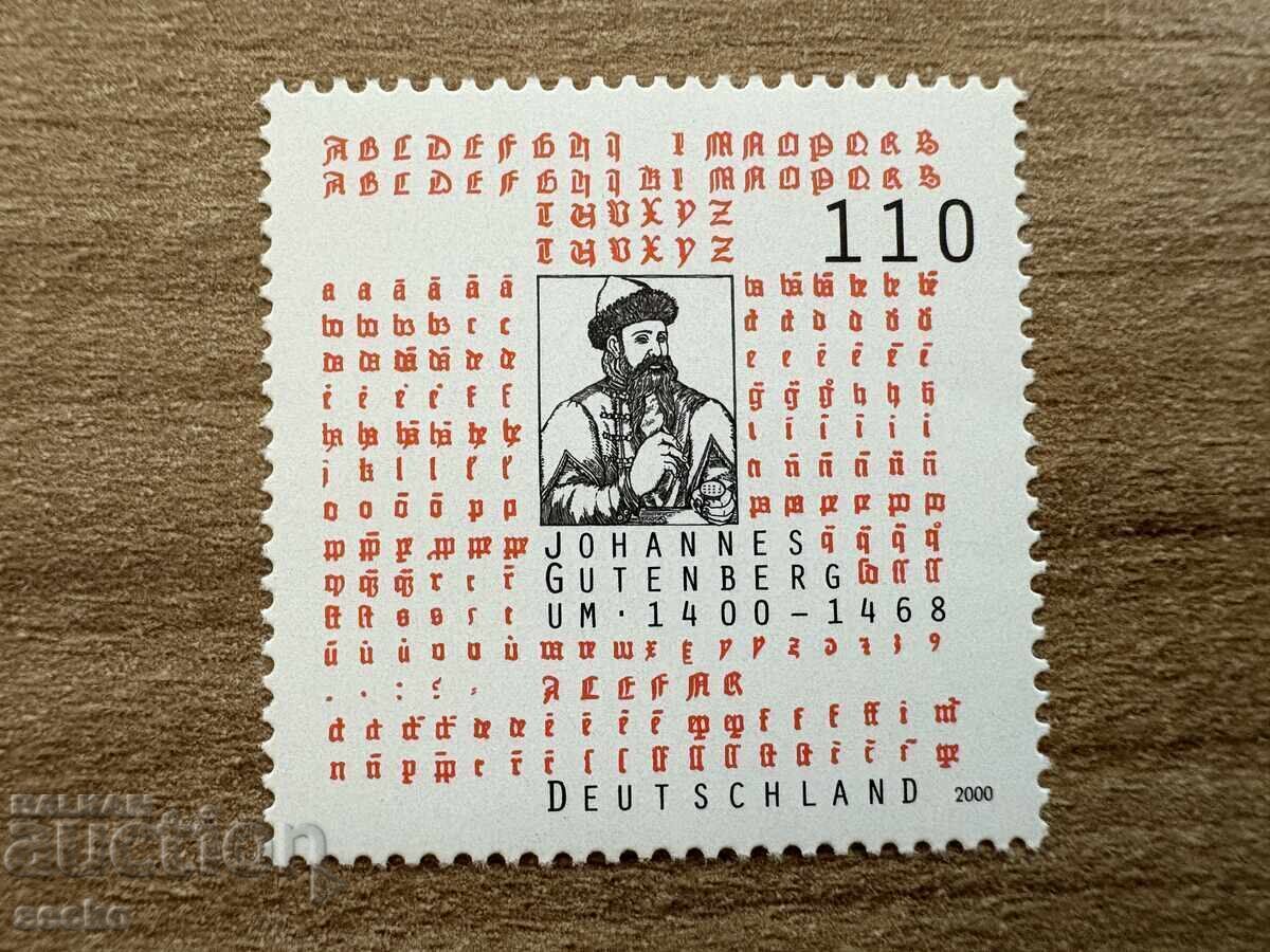 Germania - 600 de ani de la nașterea lui J. Gutenberg (2000) MNH