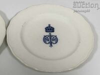 Porcelain plates from the royal service of Tsar Ferdinand I, 3 pieces