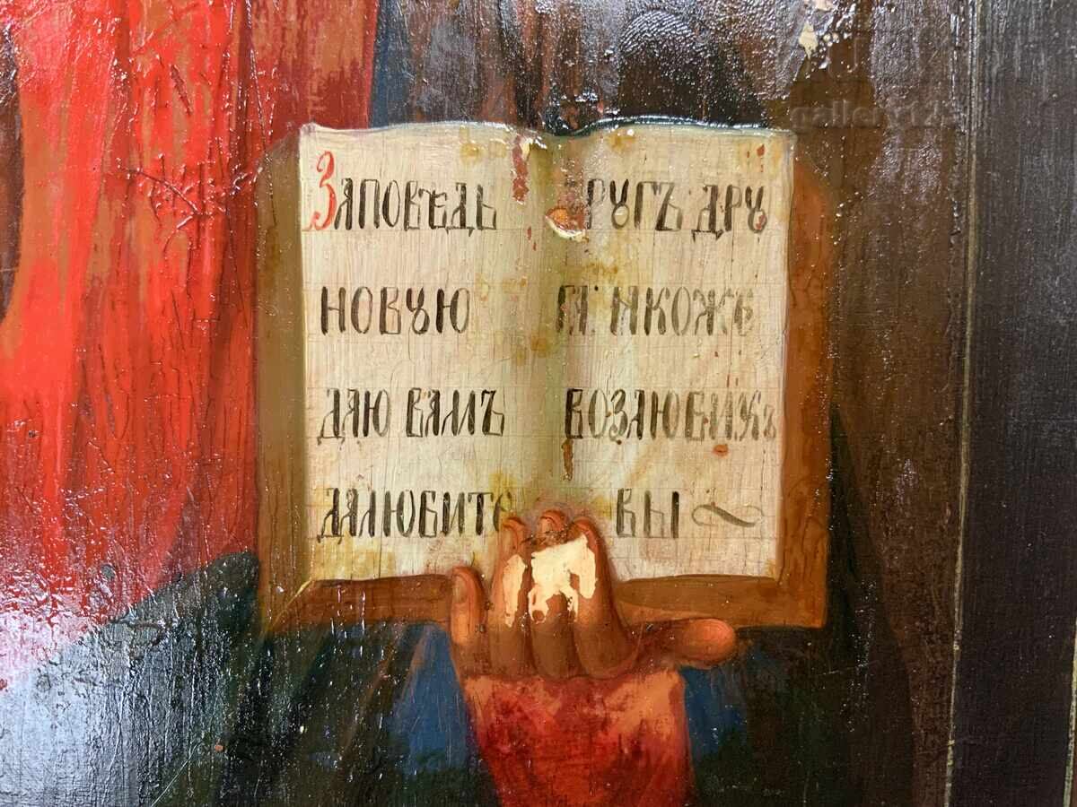 Veche icoană rusă pictată - 5