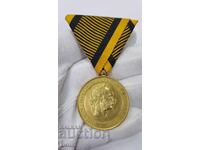 Rară Medalie Imperială Austriacă 1873 - Franz Joseph I