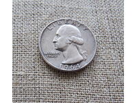 МОНЕТА 1/4 СРЕБЪРЕН ДОЛАР 1964 г