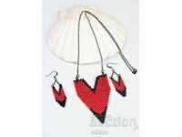 Σετ "Strast" - κολιέ και σκουλαρίκια