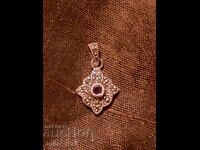 Παλιό ασημένιο μενταγιόν ΒΖC 0,01 σεντ