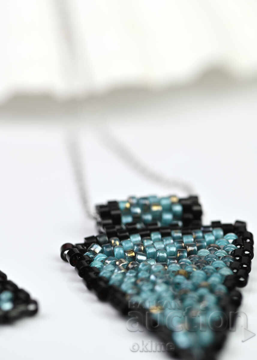 Σετ "Έναστρη Νύχτα" - κολιέ και σκουλαρίκια - 6