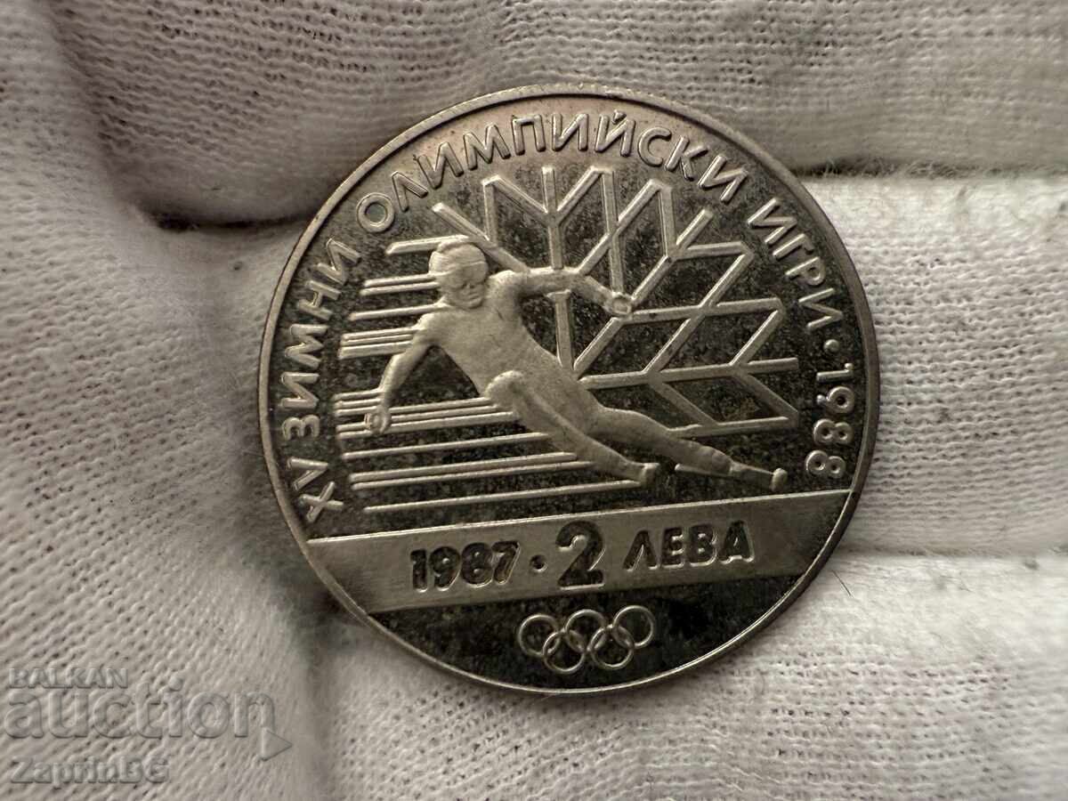 NRB 2 leva 1987 Jocuri Olimpice Schi NRB 2 leva 1987 Jocuri Olimpice Schi