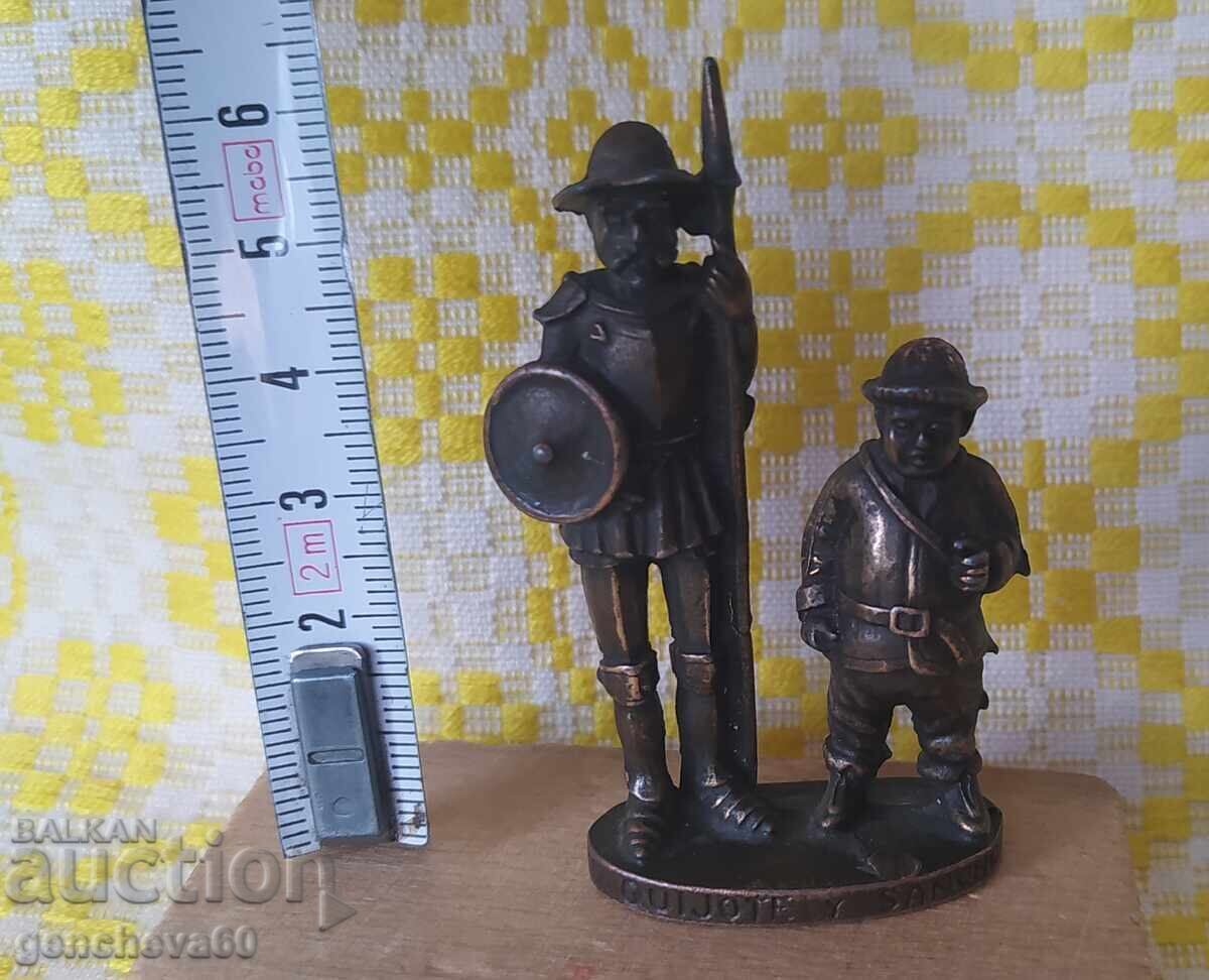 Figurină metalică ,,Don Quijote și Sancho Panza" de colecție - 6