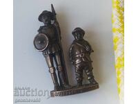 Metal figurine of "Don Quixote and Sancho Panza" - collectible