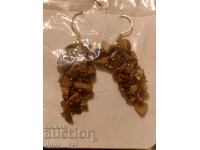 Ръчно изработени обици от Тигрово око БЗЦ 0,01 цент