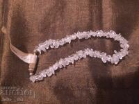 Χειροποίητο βραχιόλι από Λευκό κρύσταλλο BZTS 0,01 σεντ