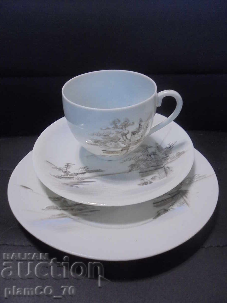 №*8521 Set vintage japonez din porțelan, triplu - 6 №*8521 Set vintage japonez din porțelan, triplu - 6