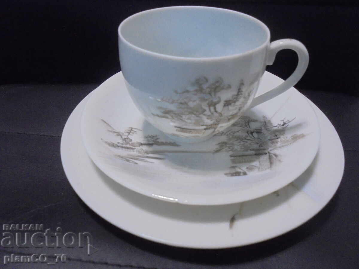 №*8521 Set vintage japonez din porțelan, triplu №*8521 Set vintage japonez din porțelan, triplu