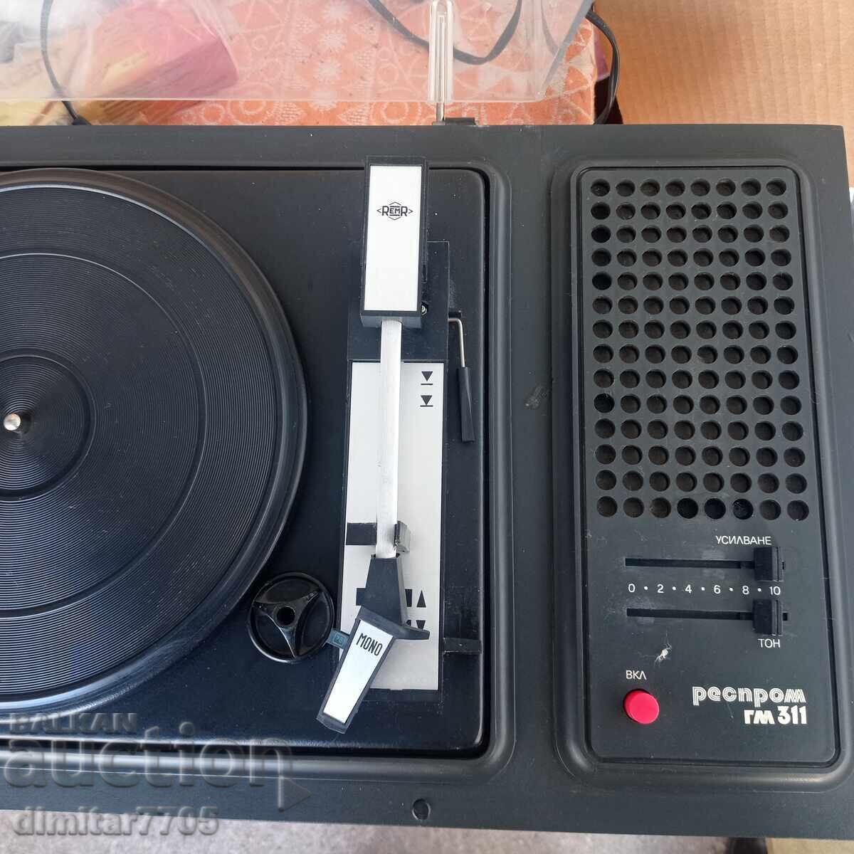 Gramofon RESPROM GM 311 Funcționează