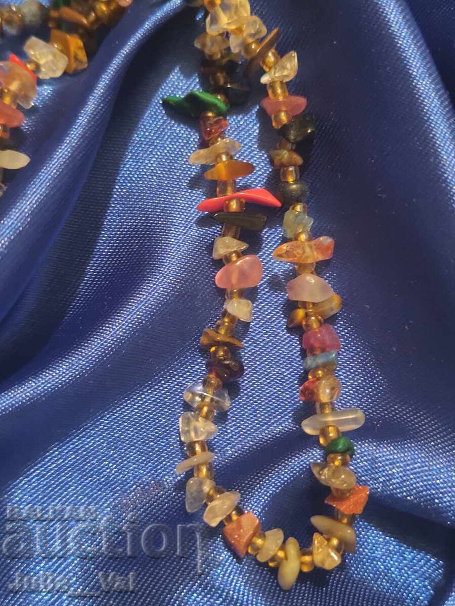 Аукцион Ръчно изработено колие - естествени камъни от 0,01 цент Аукцион Ръчно изработено колие - естествени камъни от 0,01 цент