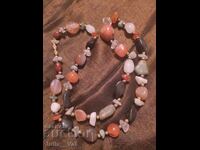 Large necklace of natural stones 2 from 0.01 cent
