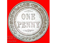 MELBOURNE: AUSTRALIA ★ 1 PENNY 1934! GEORGE V (1911-1936)