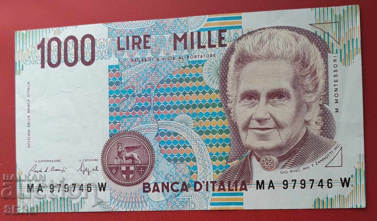 Bancnota-Italia-1000 lire 1990