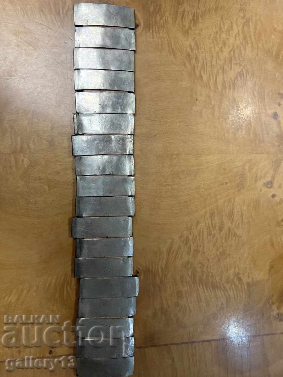 Dedeağaç Pafta Colan Verigi Argint Placat cu Aur - 5