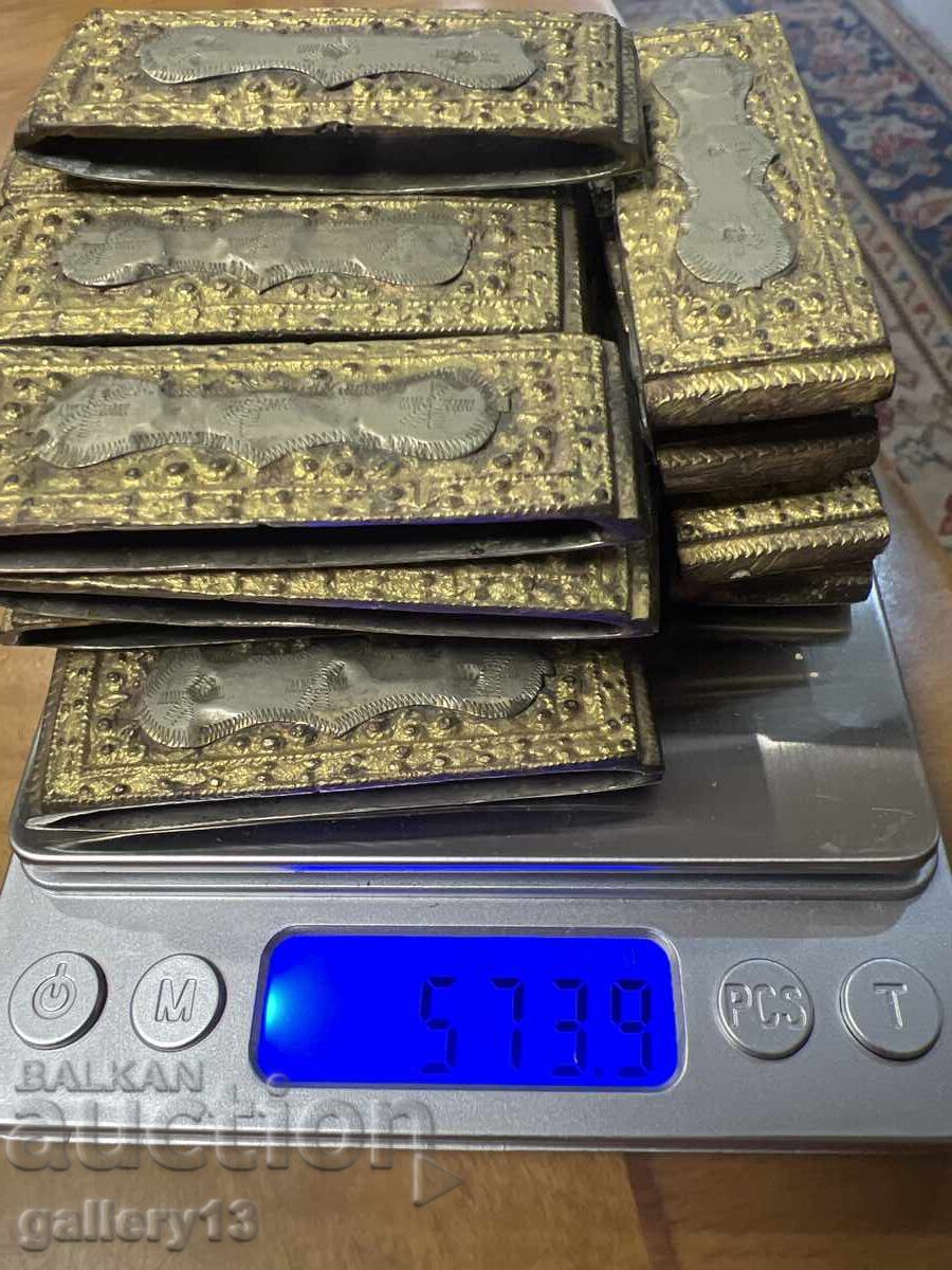 Dedeağaç Pafta Colan Verigi Argint Placat cu Aur - 7