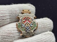 Very rare silver badge "BIAD" 1893, LARGE SIZE
