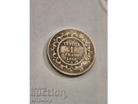 1 франк Тунис 1916 г сребърна.