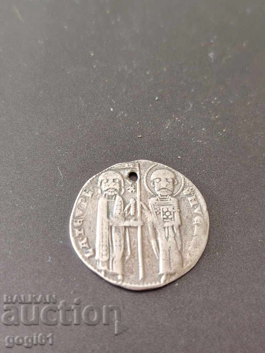 Monedă veche de argint - 5