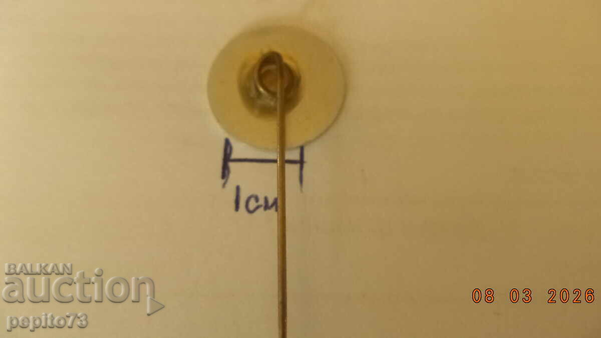 Delivery of Advertising badge "60 Years Cheese Market 1965"