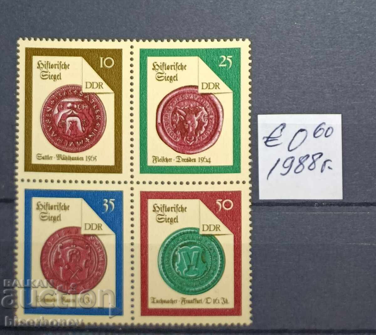 1988 g. RDG, DDR, dosuri curate