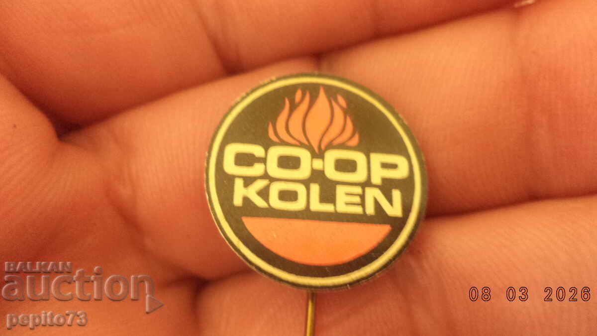 Insigna publicitară, Co-op Kolen, livrare pentru cărbune